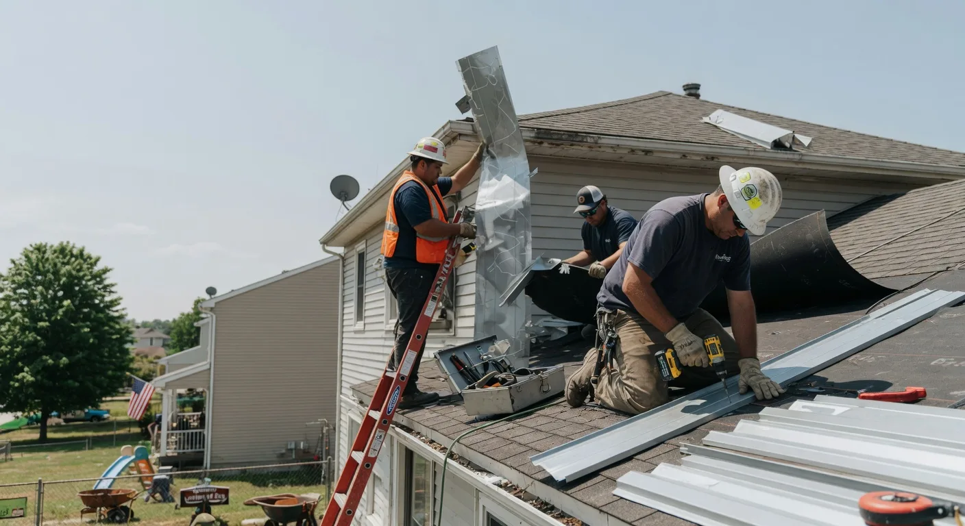Storm Damage Metal Roof Repair in Ellisburg, NY